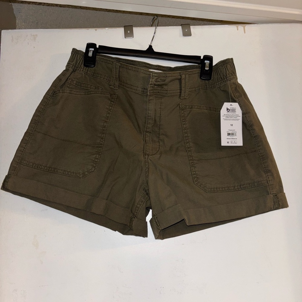 Women's Olive Green Shorts